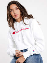 Thumbnail for your product : Champion Reverse Weave Crop Hoodie in White Coral