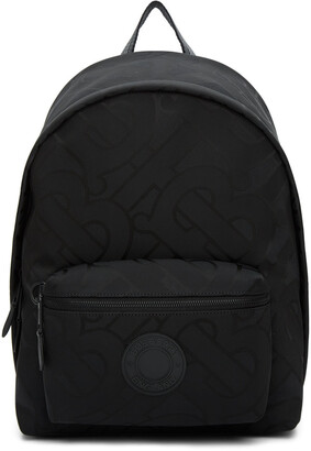 Burberry Black Recycled Monogram Paddy Backpack
