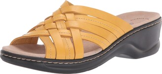 clarks sandals womens yellow