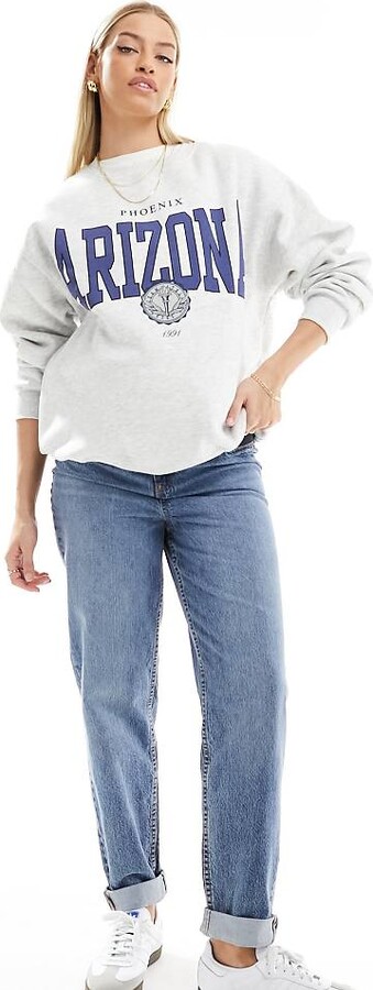 ASOS Maternity ASOS DESIGN Maternity relaxed mom jeans in mid blue