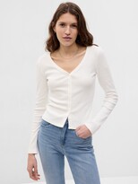 Thumbnail for your product : Gap Cropped Rib Cardigan