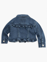 Thumbnail for your product : Levi's Baby 0-12M Ruffle Denim Trucker Jacket