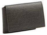 Thumbnail for your product : Joseph Abboud black caviar leather flap pocket wallet