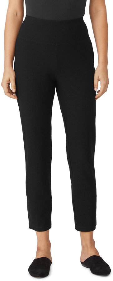 Details about   Eileen Fisher Pants P Small Black Velvet Poly 26” Inseam Skinny NWOT YGI L0-126 