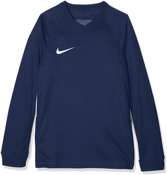 Nike Children's Tiempo Premier LS Shirt Blue (Royal Blue/White) XL