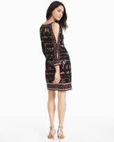 Thumbnail for your product : Whbm Split Sleeve Floral Print Knit Shift Dress