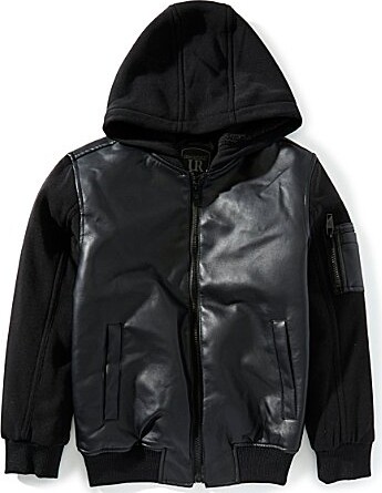 Urban Republic Big Boys Long Sleeve Coated Hoodie Jacket