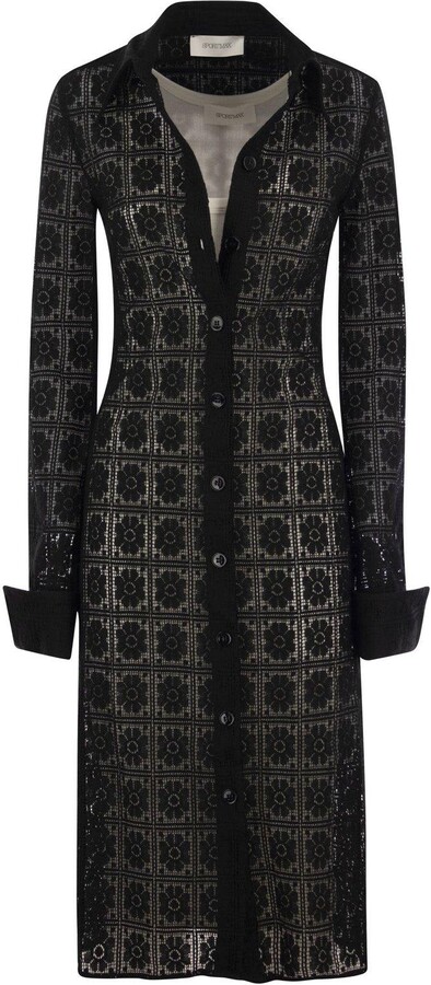 Max Mara Buttoned Longsleeved Dress