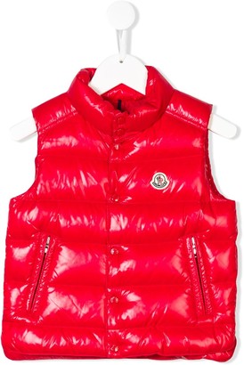 kids red moncler coat