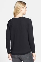 Thumbnail for your product : Halogen Leather Front Sweatshirt