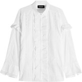 Thumbnail for your product : The Kooples Cotton Blouse with Cut-Out Detail