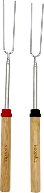 Nexgrill Extendable Grill Fork Roasting Stick 2-pack Cooking Accessory