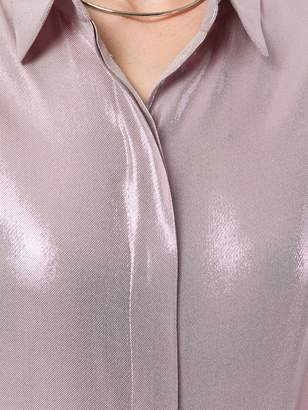 Alberta Ferretti metallic effect shirt