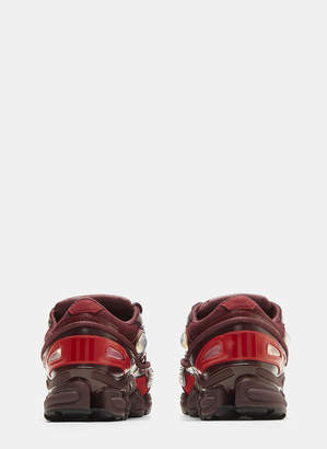 Adidas By Raf Simons X adidas Ozweego III Sneakers in Burgundy and Red
