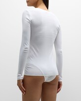 Thumbnail for your product : Hanro Cotton Seamless Long-Sleeve Top