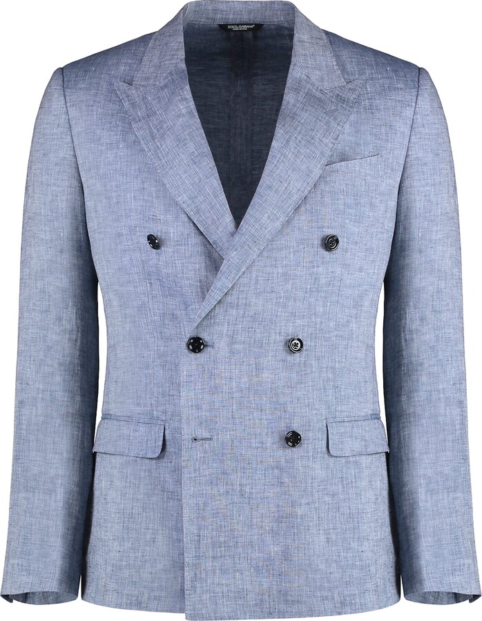 Dolce & Gabbana Double-breasted Linen Jacket