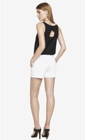 Thumbnail for your product : Express 4 1/2 Inch Cotton Sateen Side Zip Shorts