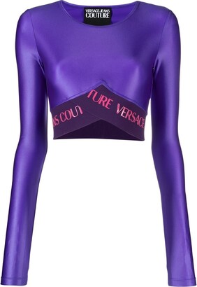 Versace Jeans Couture Logo-Underband Crop Top