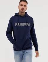 Thumbnail for your product : Pull&Bear logo hoodie in navy