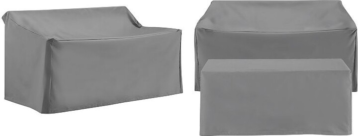 Crosley Furniture 3-pc. Outdoor Loveseat & Coffee Table Furniture Cover Set