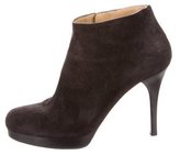Thumbnail for your product : Balenciaga Suede Round-Toe Booties