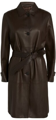 Max Mara Weekend Leather Trench Coat