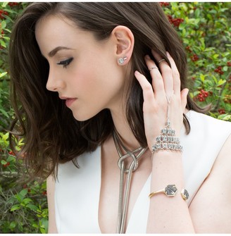 Kendra Scott Abigail Hand Bracelet in Platinum Drusy