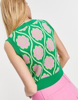 Thumbnail for your product : Reclaimed Vintage inspired floral wave print tank