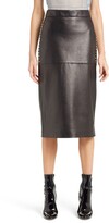 Thumbnail for your product : Valentino Studded Lambskin Leather Skirt