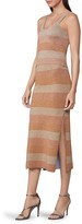 Thumbnail for your product : Herve Leger Double Faced Lurex Striped Skirt