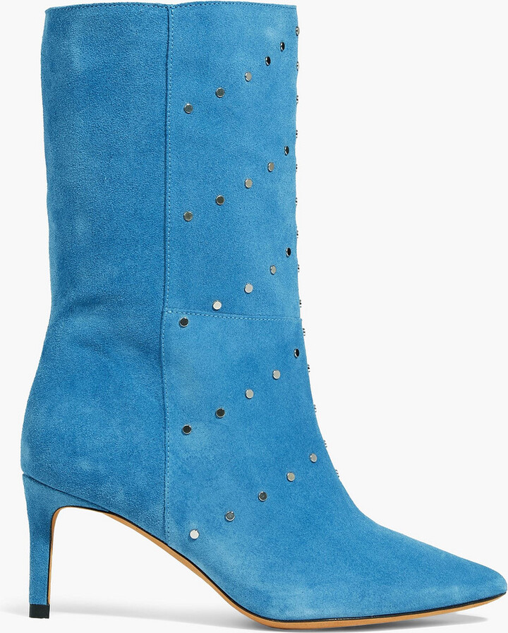 Blue Suede Boots | ShopStyle