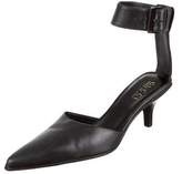 Thumbnail for your product : Gucci Leather Ankle-Strap Pumps