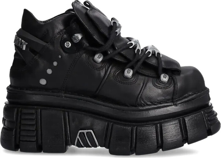 New Rock Lace-Up Platform Sneakers