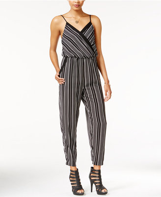 Bar III Printed Surplice Jumpsuit, Only at Macy's