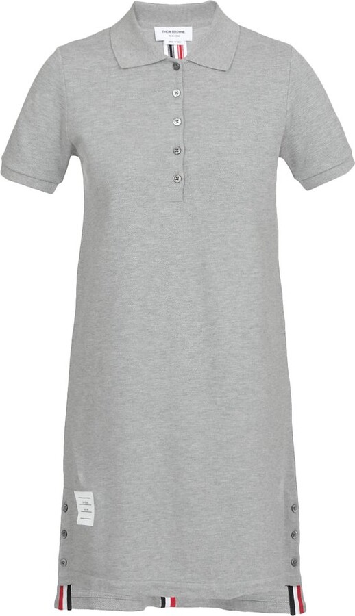 Thom Browne Asymmetric Hem Mini Polo Dress