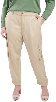 plus size stretch khaki pants