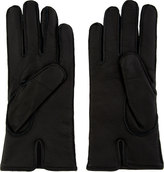Thumbnail for your product : Dolce & Gabbana Black Deerskin Leather & Cashmere Gloves
