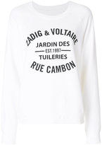 Zadig & Voltaire sweat Upper Bis - Rue Mademoiselle