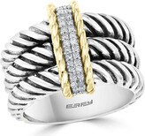 Thumbnail for your product : Effy 18K Yellow Gold, Sterling Silver, & Diamond Ring - Size 7 - 0.14 ctw