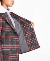Thumbnail for your product : Brooks Brothers Tartan Wool-Blend Double-Breasted Coat
