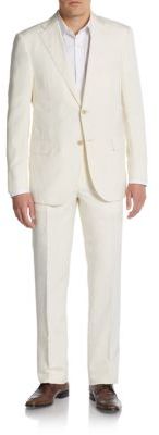 Corneliani Regular-Fit Silk & Linen Two-Button Suit