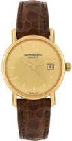 Thumbnail for your product : Raymond Weil Brown Croco-Stamped Leather Strap 18K Gold Date Dress Watch