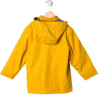 Petit Bateau Girls' Hooded Rain Coat