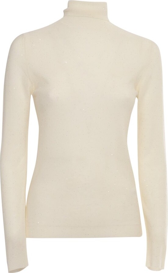 Fabiana Filippi Sequinned Roll-Neck Knitted Jumper