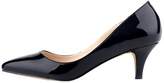 Thumbnail for your product : Chris-T Women Casual Pointed Toe Low Heel Wedding Kitten Dress Pumps Suede Black Size 8