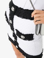 Thumbnail for your product : Balmain Two Tone Tweed Mini Skirt
