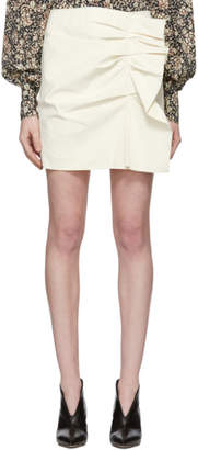 Isabel Marant Off-White Lefly New Stretch Cotton Skirt