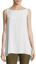 Thumbnail for your product : Eileen Fisher Sleeveless Silk Long Shell, Plus Size