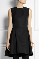 Thumbnail for your product : McQ Pleated duchesse-satin mini dress