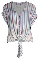 Thumbnail for your product : Vintage Havana Striped Knotted Top